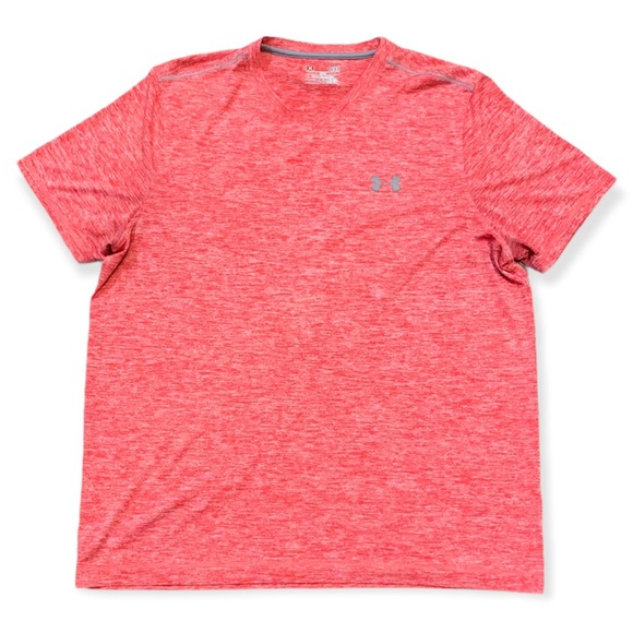 Under Armour Other - Under Armour HeatGear Short Sleeve V-Neck Red Size L